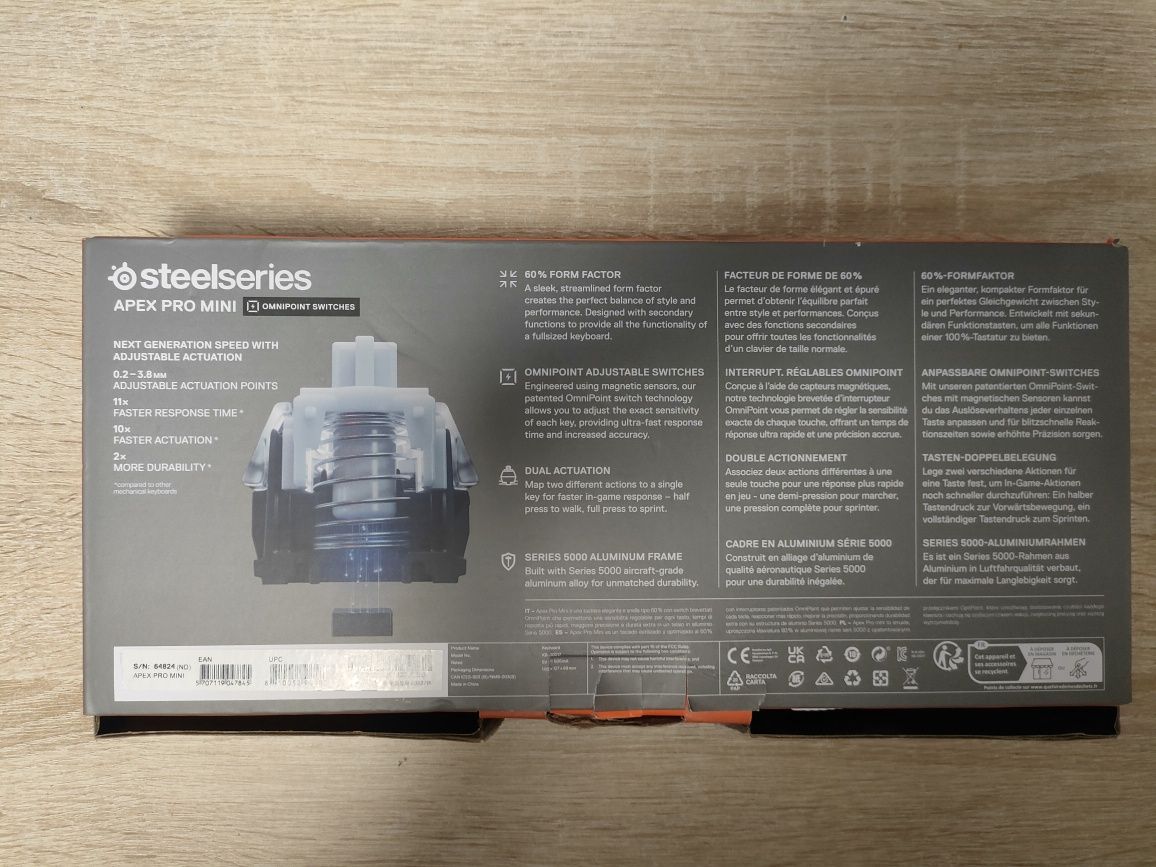 Klawiatura STEELSERIES Apex Pro Mini  60%