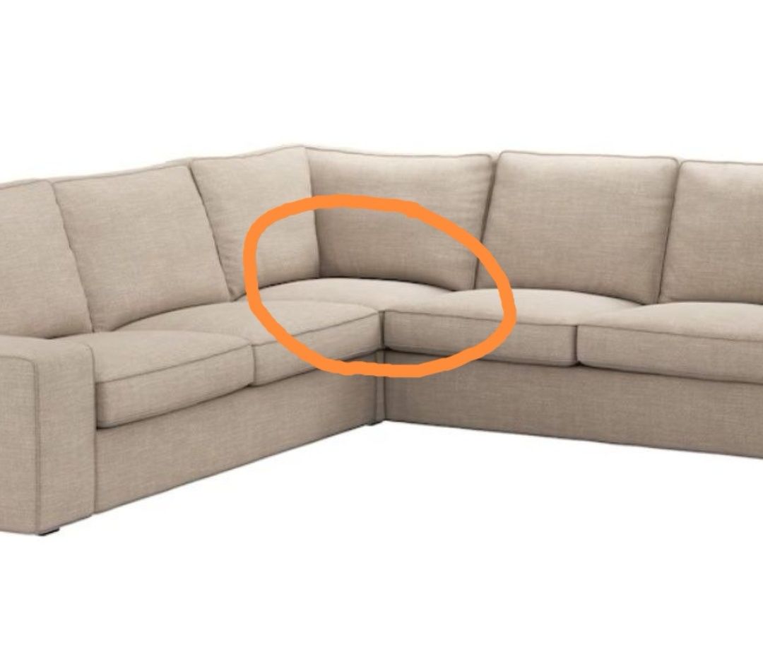 Ikea Kivik pokrycie poduszki siedziska  narożna Hillared beżowy