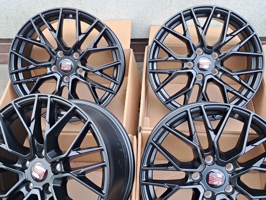 Alufelgi SEAT 18 5x100 Arona Ibiza Leon Toledo Cordoba CA20 Black matt