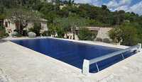 Cobertura de segurança para piscinas laminas azuis 4x8m