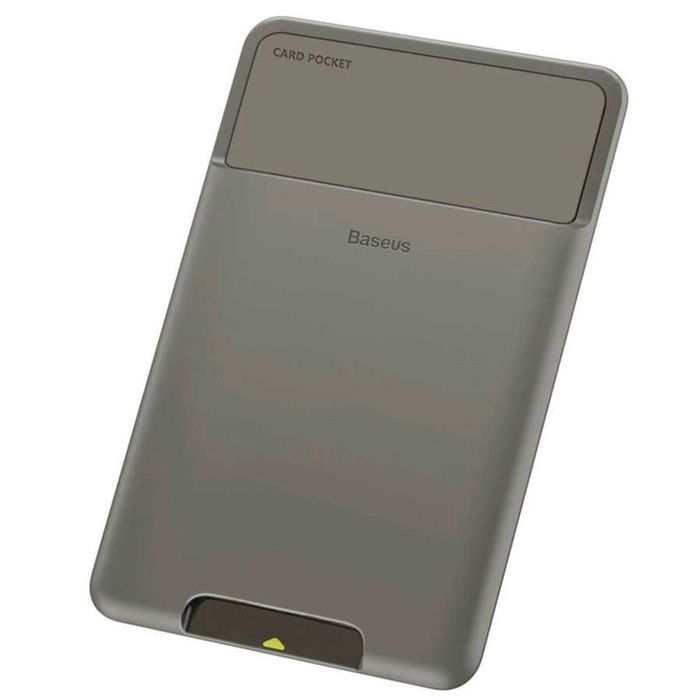 Чехол для кредитных карт Baseus Back Stick Silicone Card - Темно-серый
