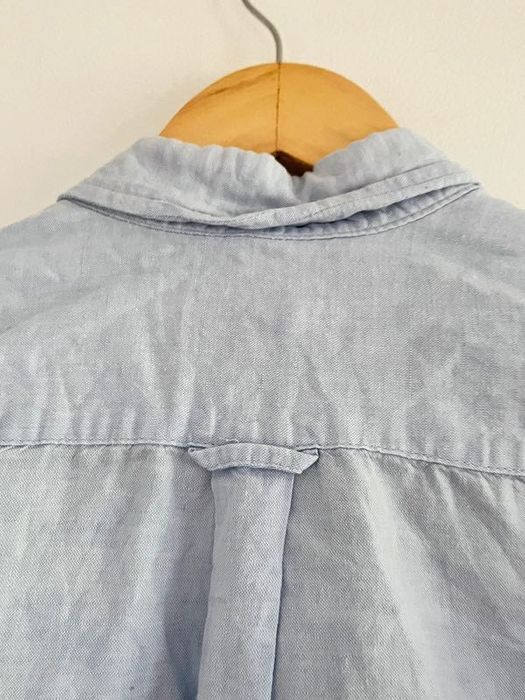 Camisa Sphera Regular Fit Algodão/linho Azul S