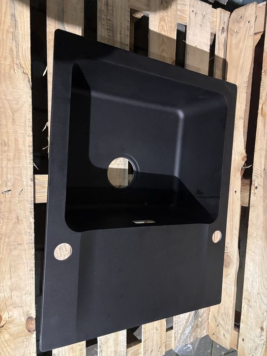 Zlewozmywak Franke Orion OID 611-62 onyx z syfonem przyściennym