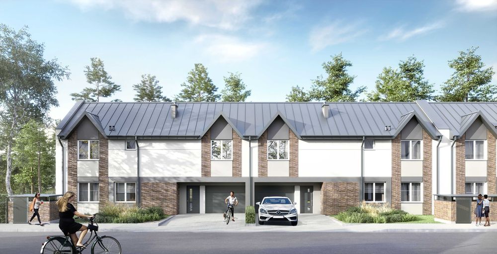 Bliźniak 144 m2, osiedle zamknięte Krzewina koło Halinowa