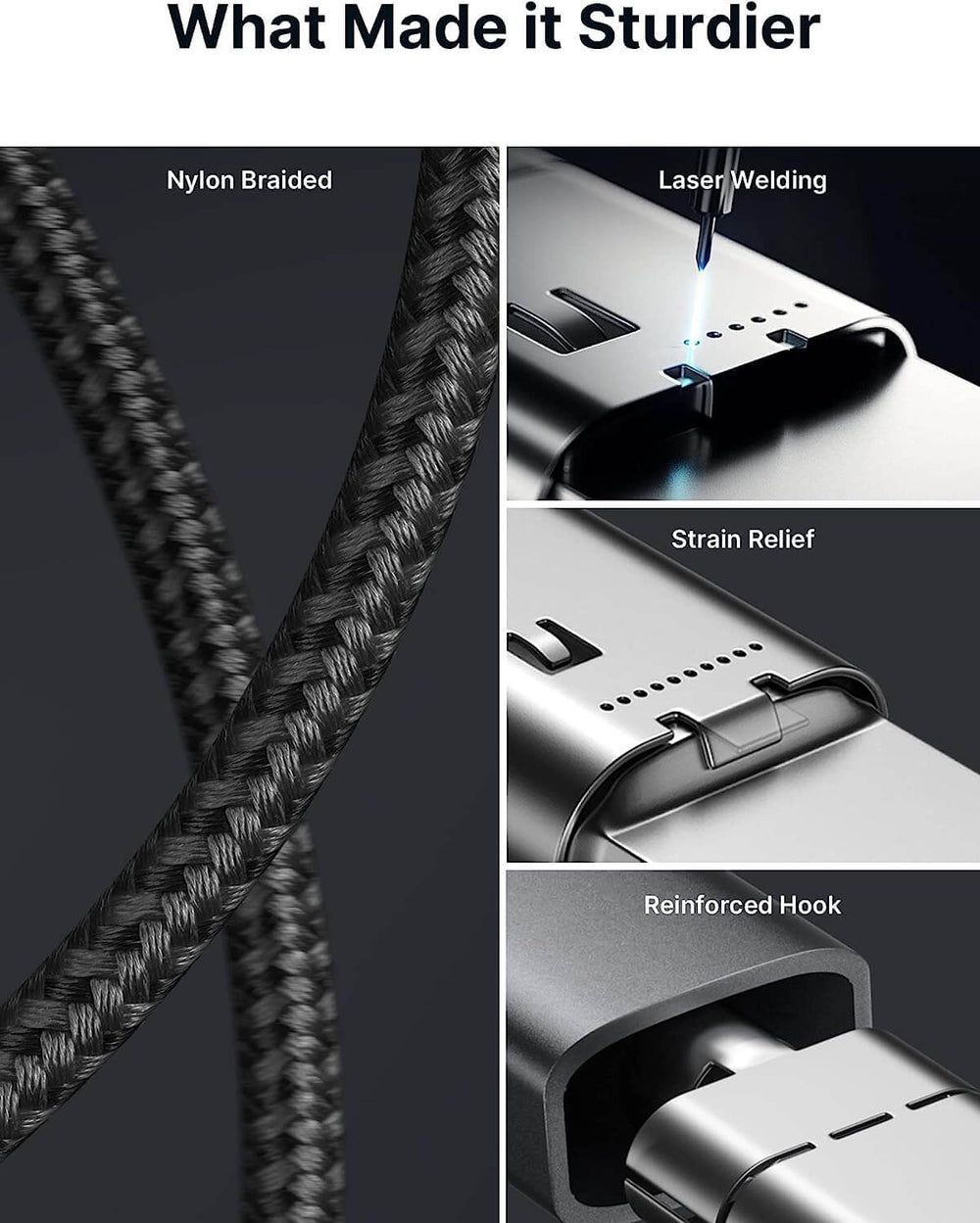 Kabel JSAUX 100 W USB C na USB C , 3M