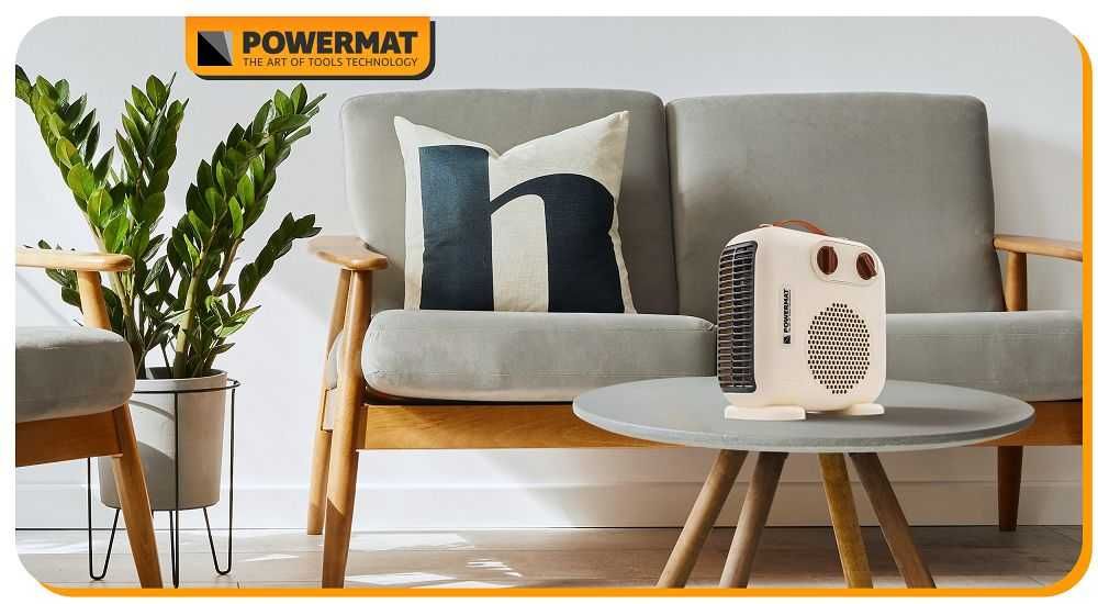 POWERMAT Termowentylator Elektryczny Farelka Termostat 2kw PM1397