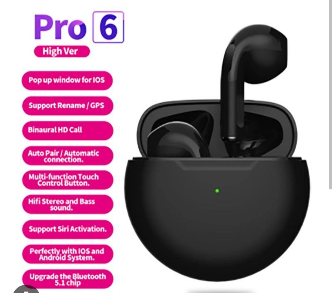 Оригинальные Air Pro 6 TWC беспроводные Bluetooth наушники