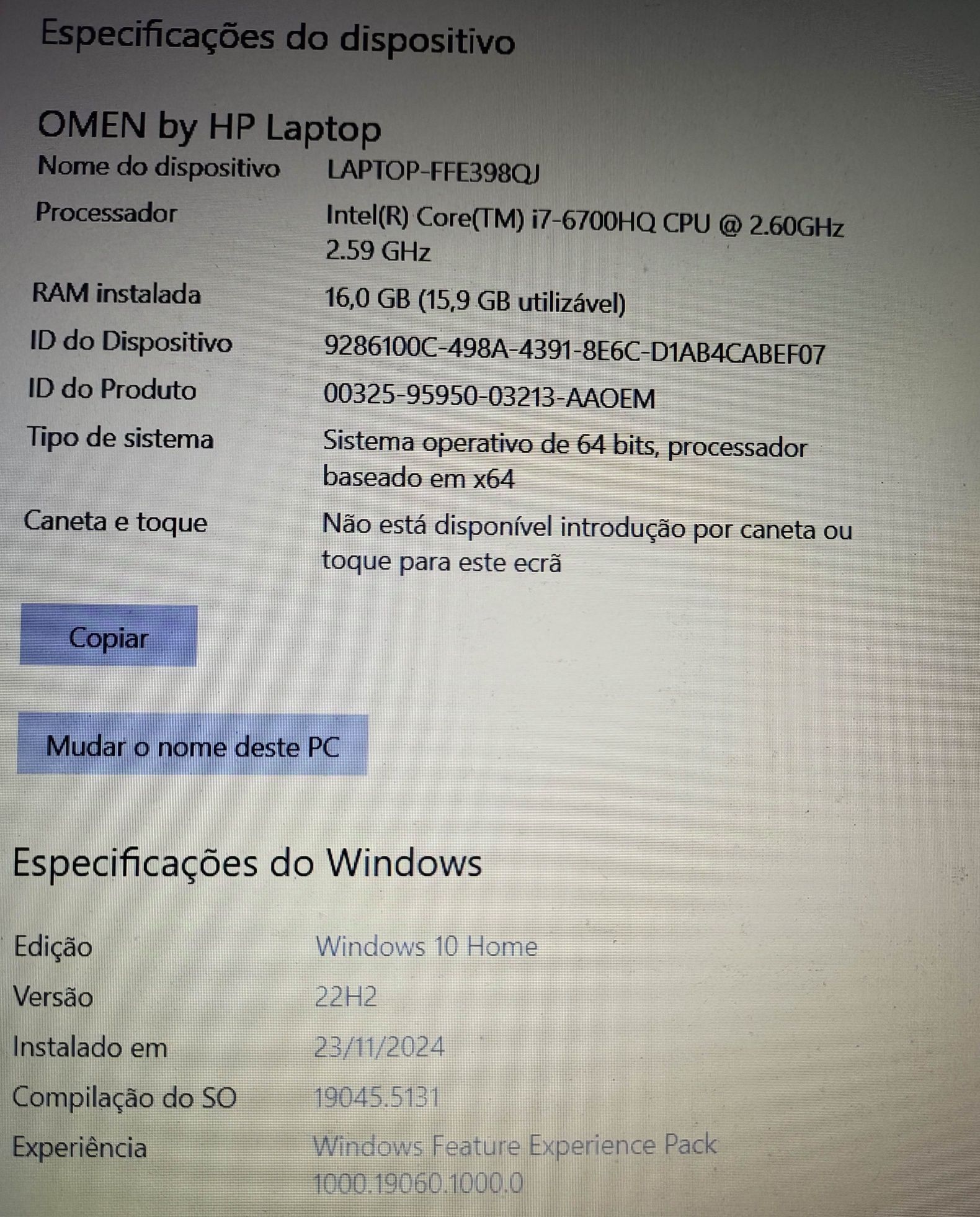 PC portátil HP Omen