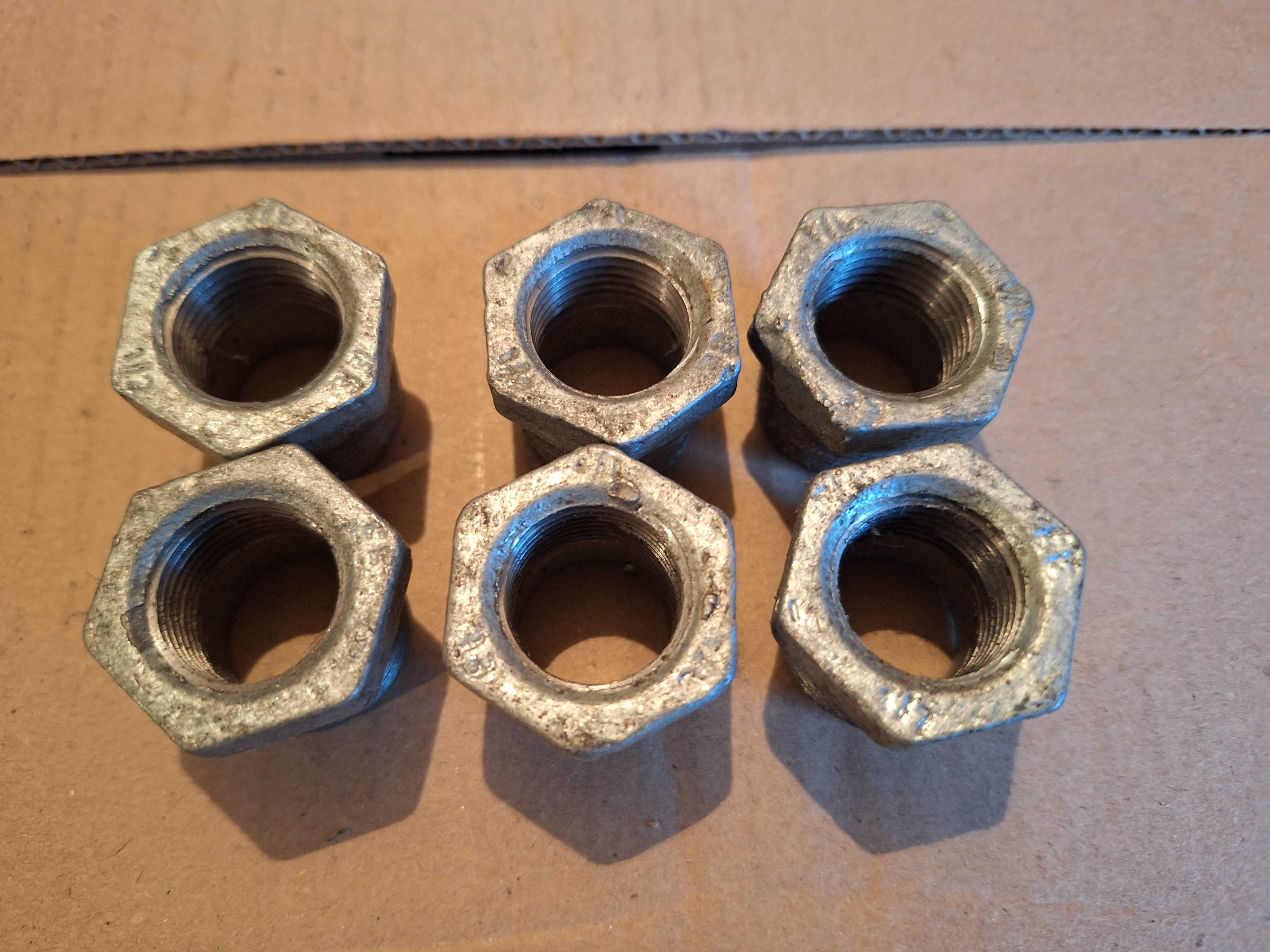 Redukcja z 3/4" na 1/2" - 6 szt.