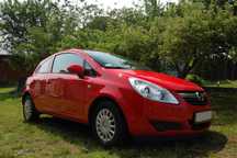 Opel Corsa D z 2009 roku.