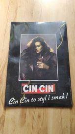 Cin Cin reklama tektura PRL