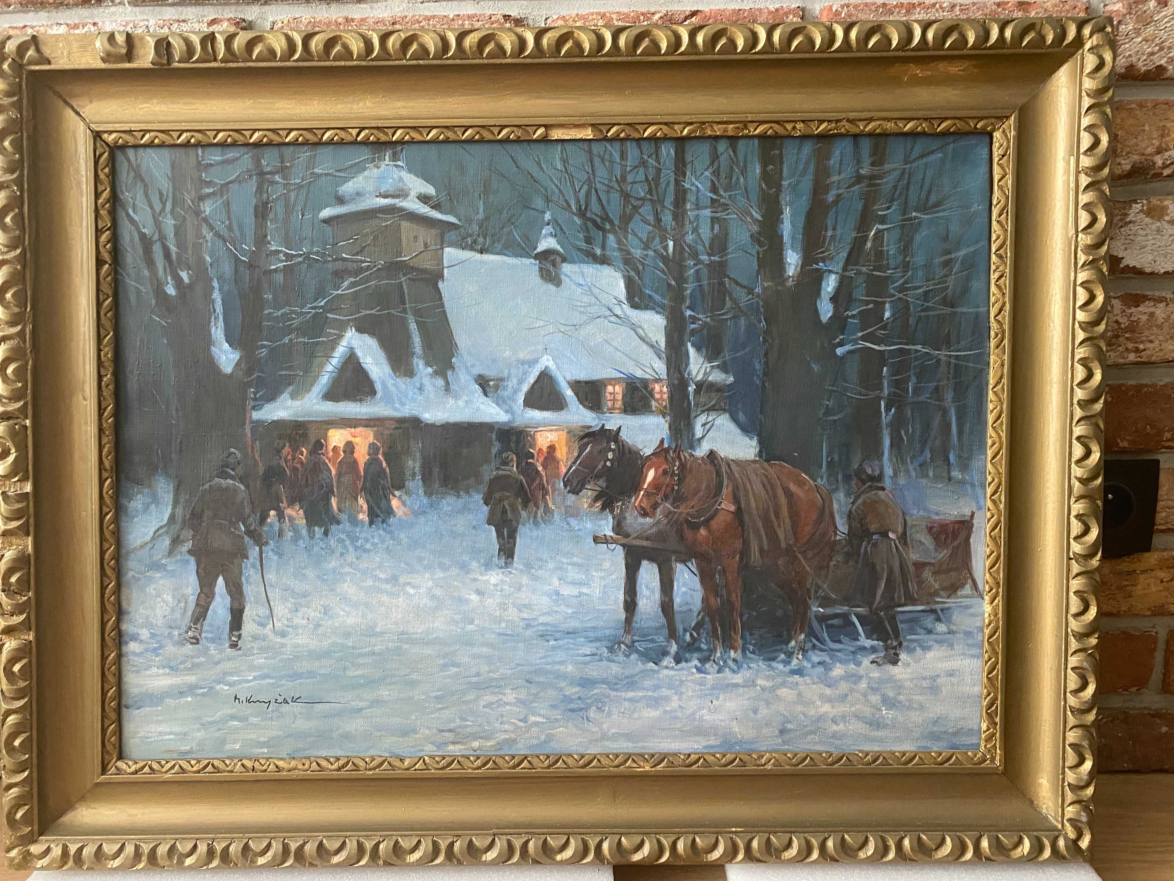 Mieczysław Krzyżak Obraz Olejny Oryginalny