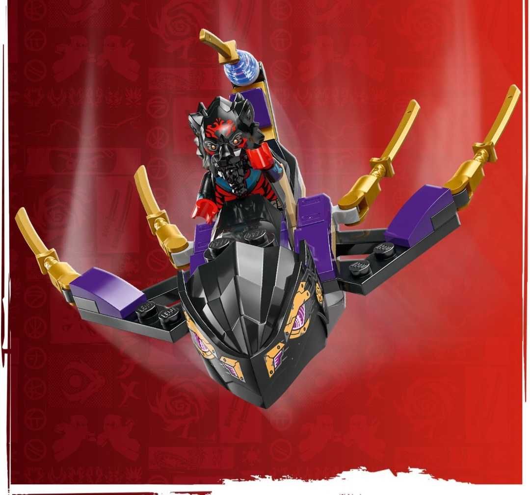 LEGO® NINJAGO 71833 Ras i burzowy superodrzutowiec