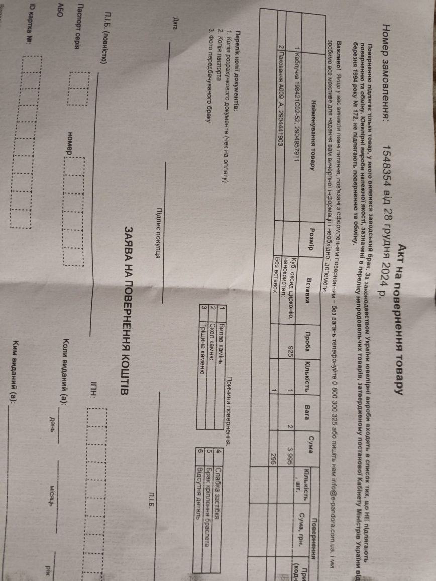 Обручка пандора 925 проба