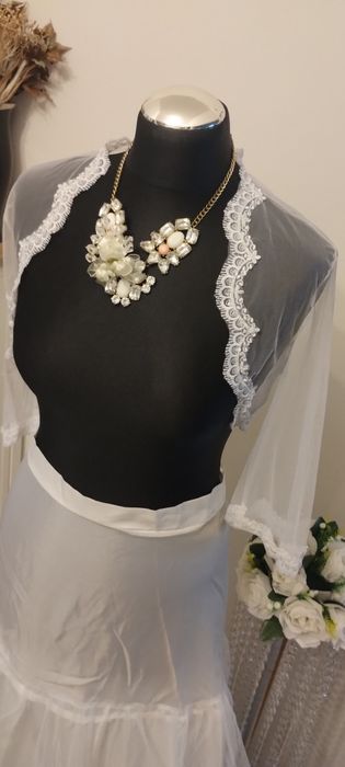 Bolerko narzutka ślubna