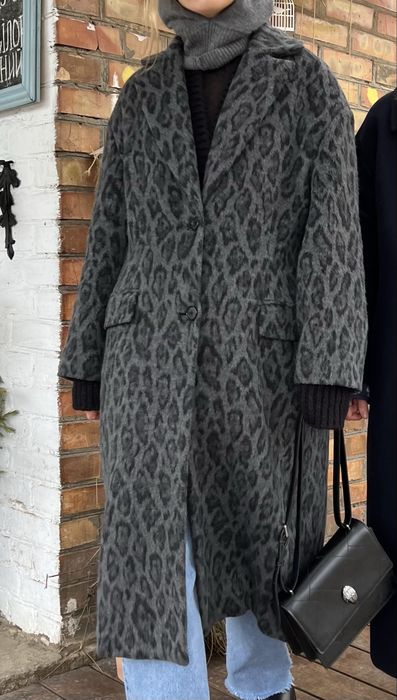 Пальто Zara в леопардовий принт