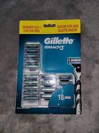 Gillette Mach 3 nowe końcówki do golenia, zestaw 18 sztuk, oryginalne