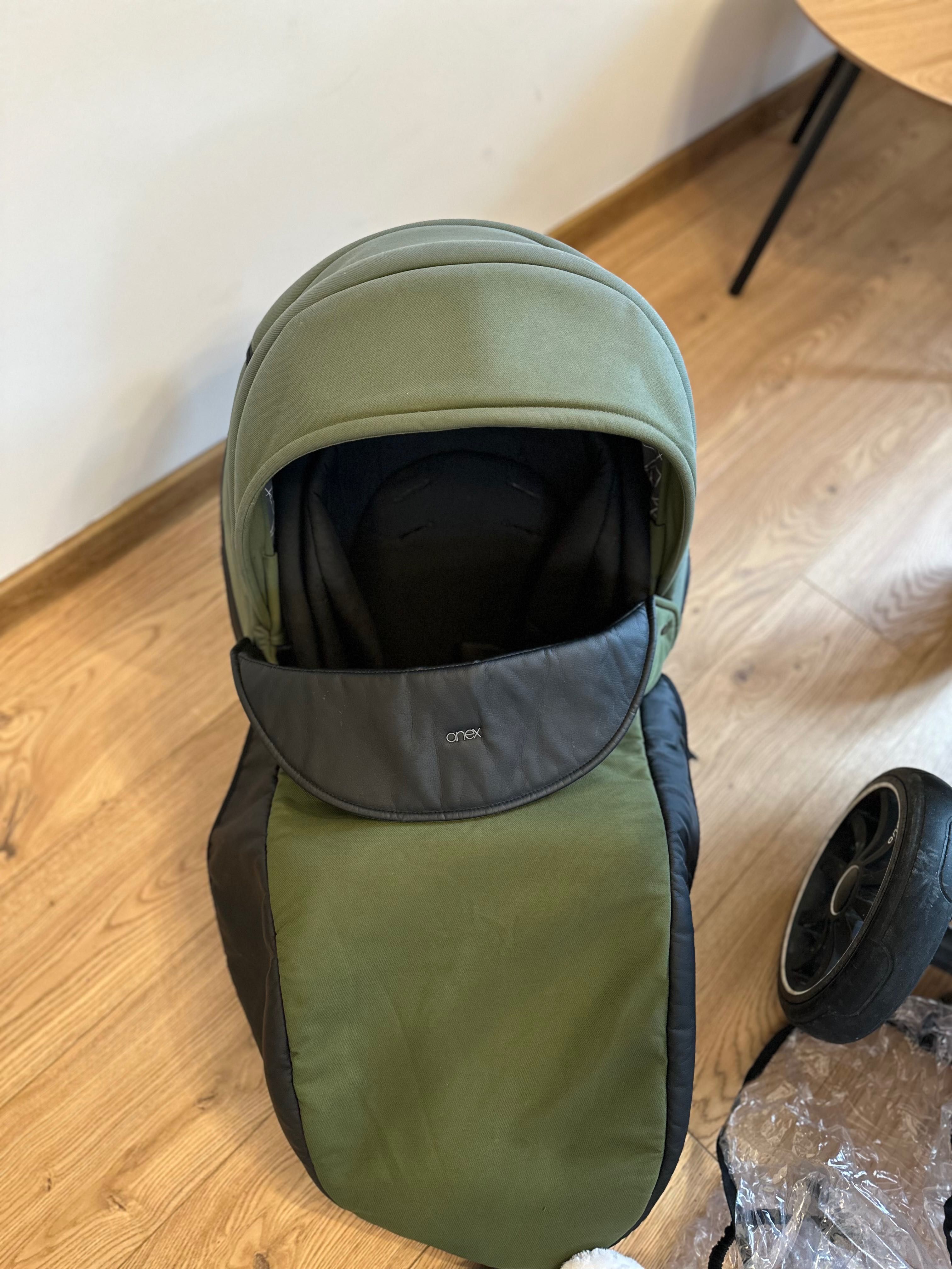 Wózek 3w1 Anex +. Nosidło Cybex do 15kg + gratisy