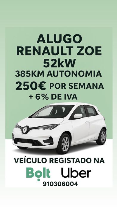 Alugo zoe 52kw 385 km