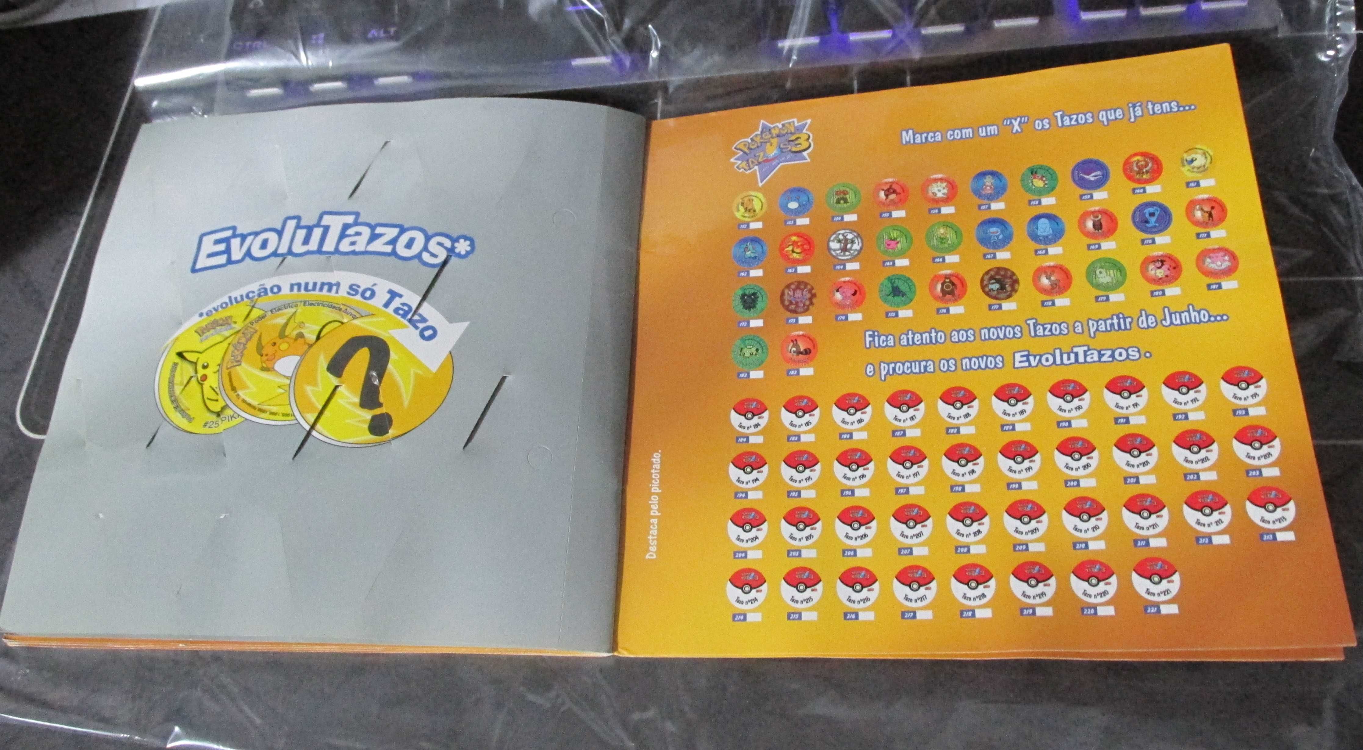 Caderneta Pokemon Tazos 3