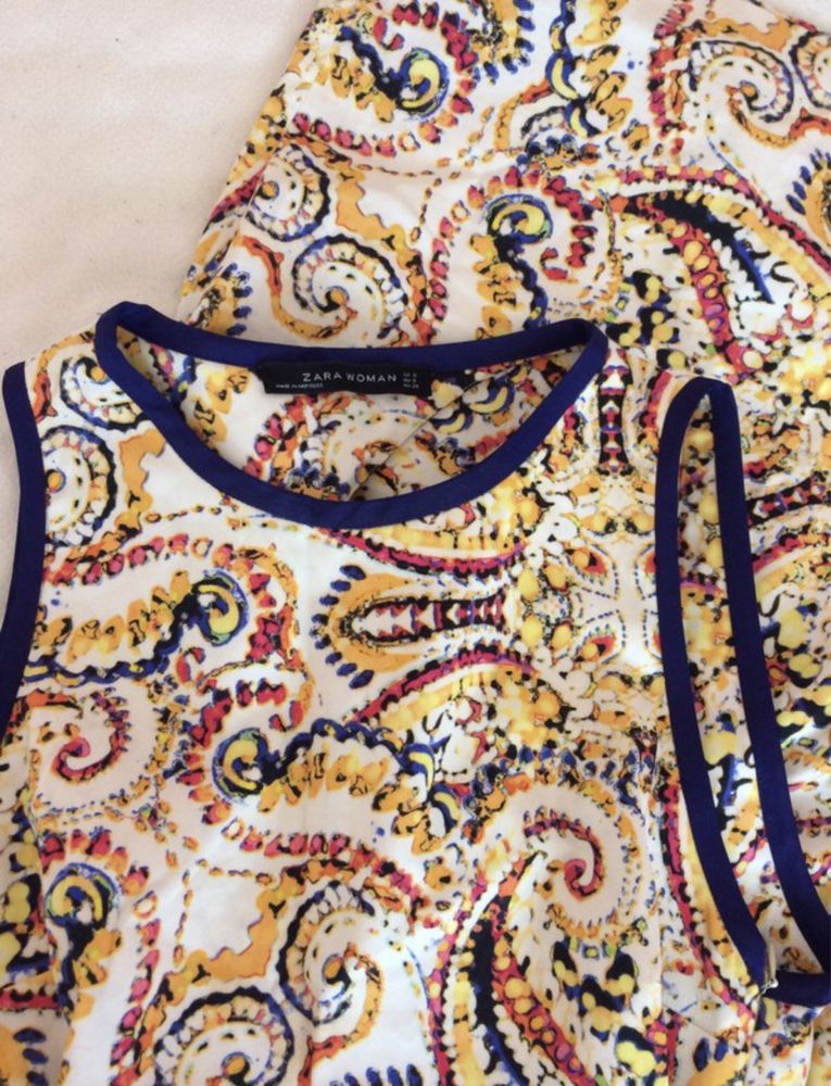 Wzorzysta Sukienka zara 36/ S