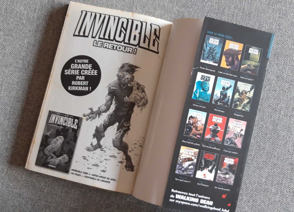 Banda Desenhada (BD) Walking dead "passé composé" Tome 1.