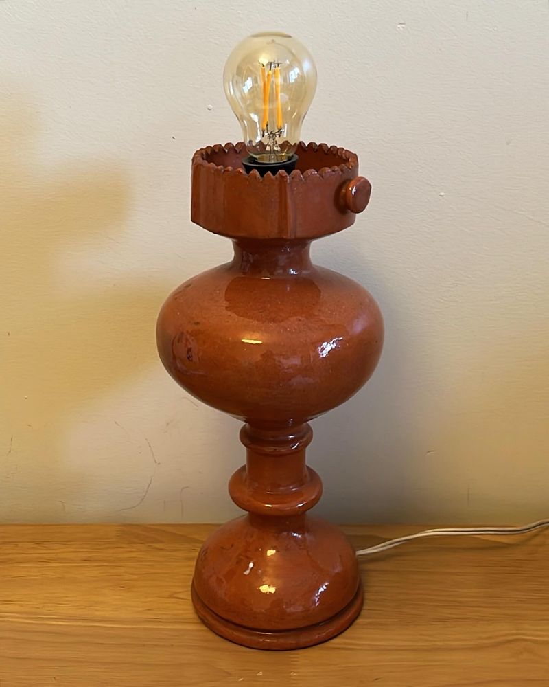 Candeeiro de mesa cerâmico