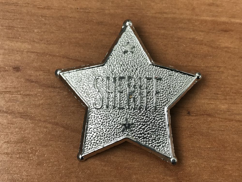 Знак звезда SHERIFF. Клеймо. Англия.