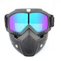 Вітрозахисна маска та окуляри для мотоцикла байк з УФ-захистом мото