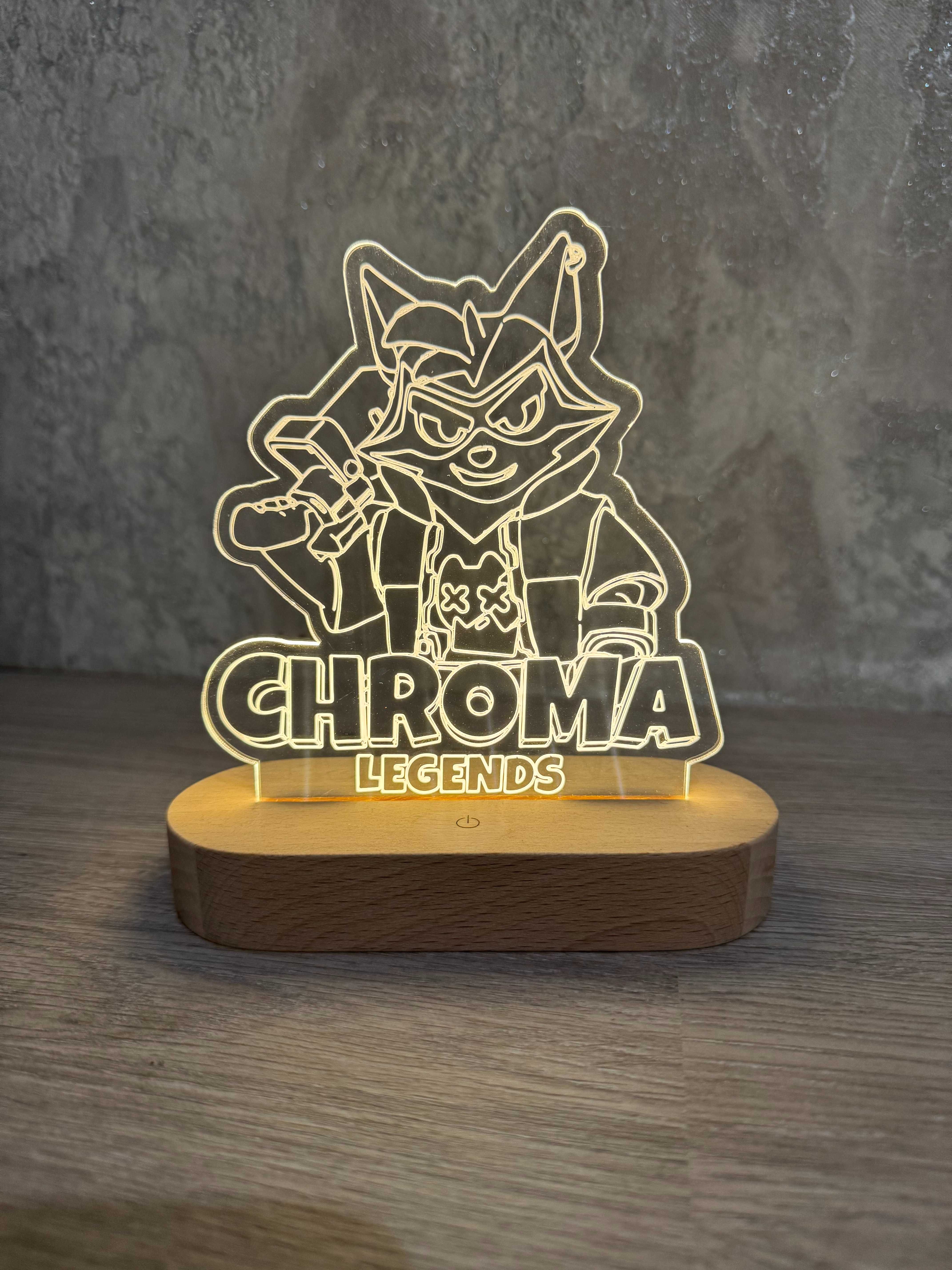 Уникальный настольный светильник с игры Сhroma legends.