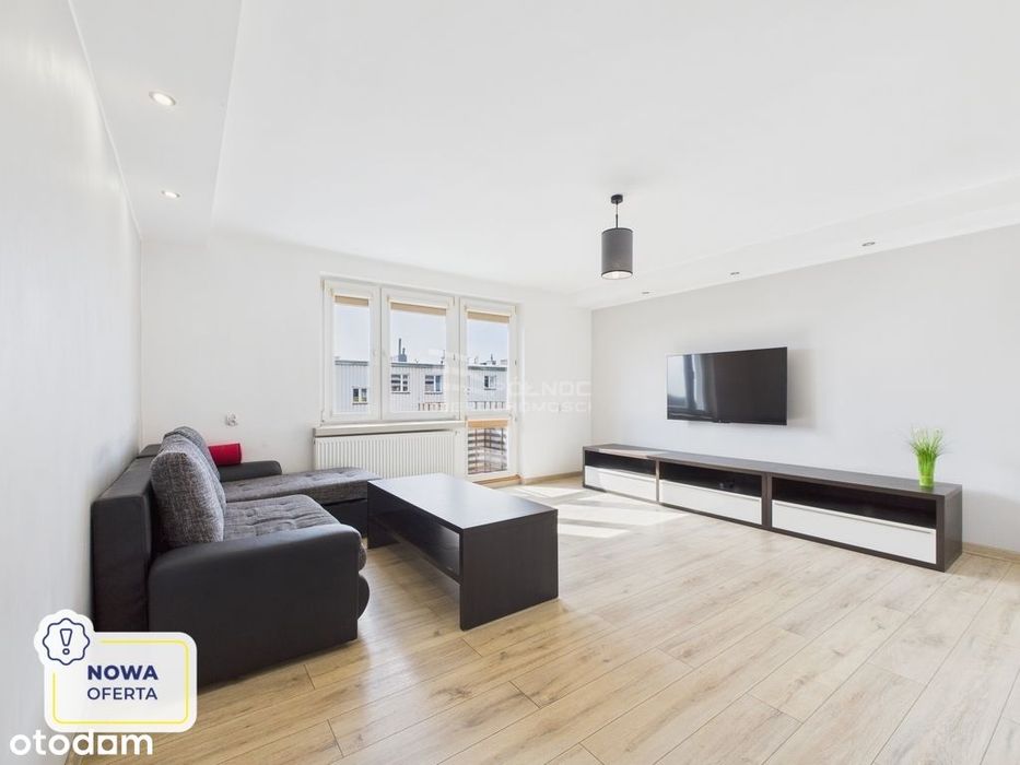 2 pokoje 46,8m² balkon – po remoncie, niski czynsz