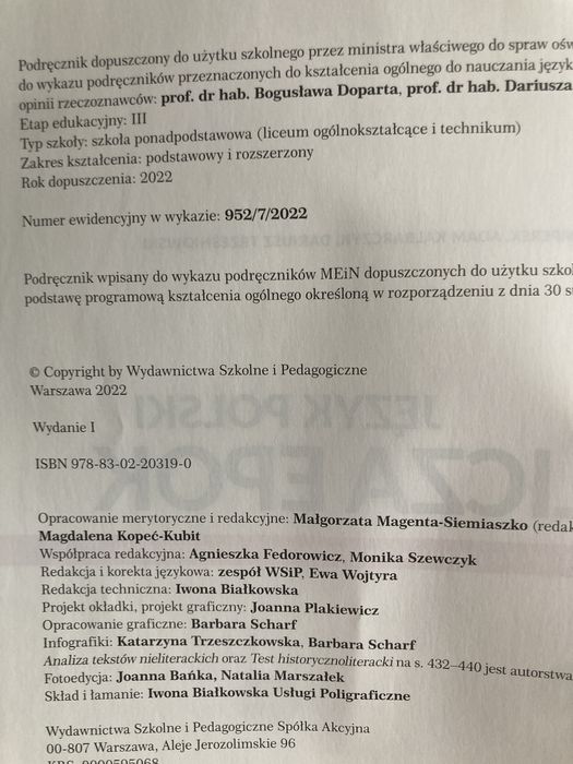 Oblicza Epok 4 podręcznik do języka polskiego