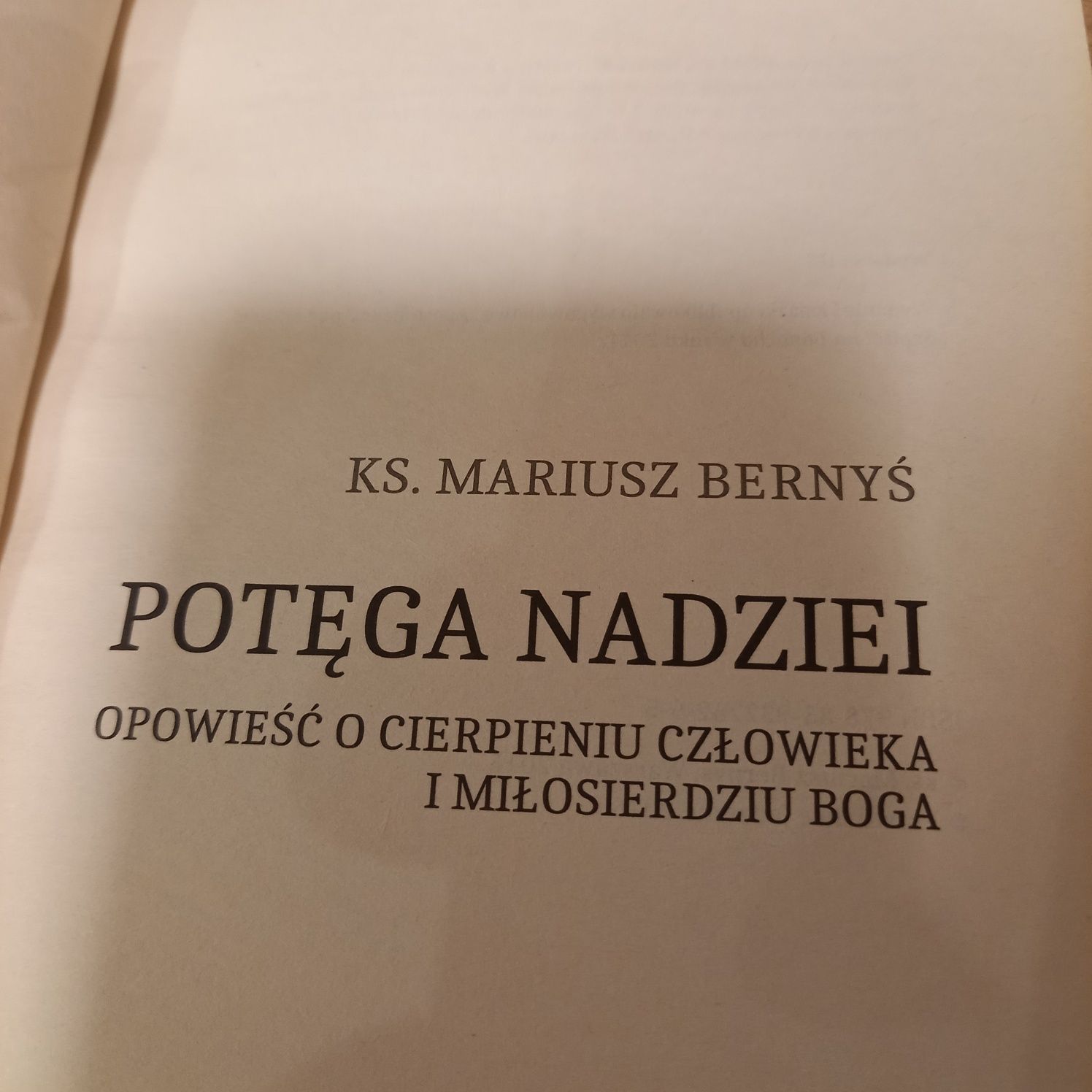 Książka Potęga Nadziei / Bernyś