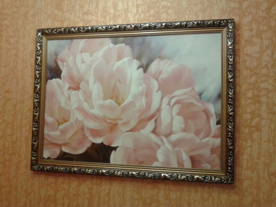 Картина  - "Прекрасные пионы". Размер 58х78
