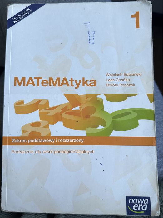 Podręcznik Matematyka 1 Nowa Era