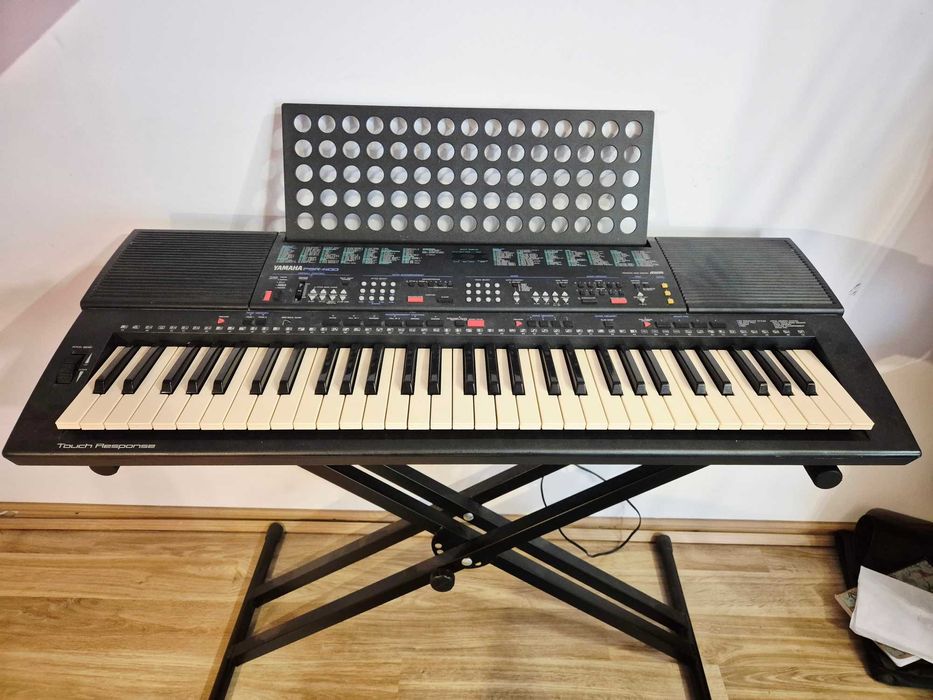 Syntezator Keyboard Yamaha PSR-400 stan idealny z zasilaczem i pulpit