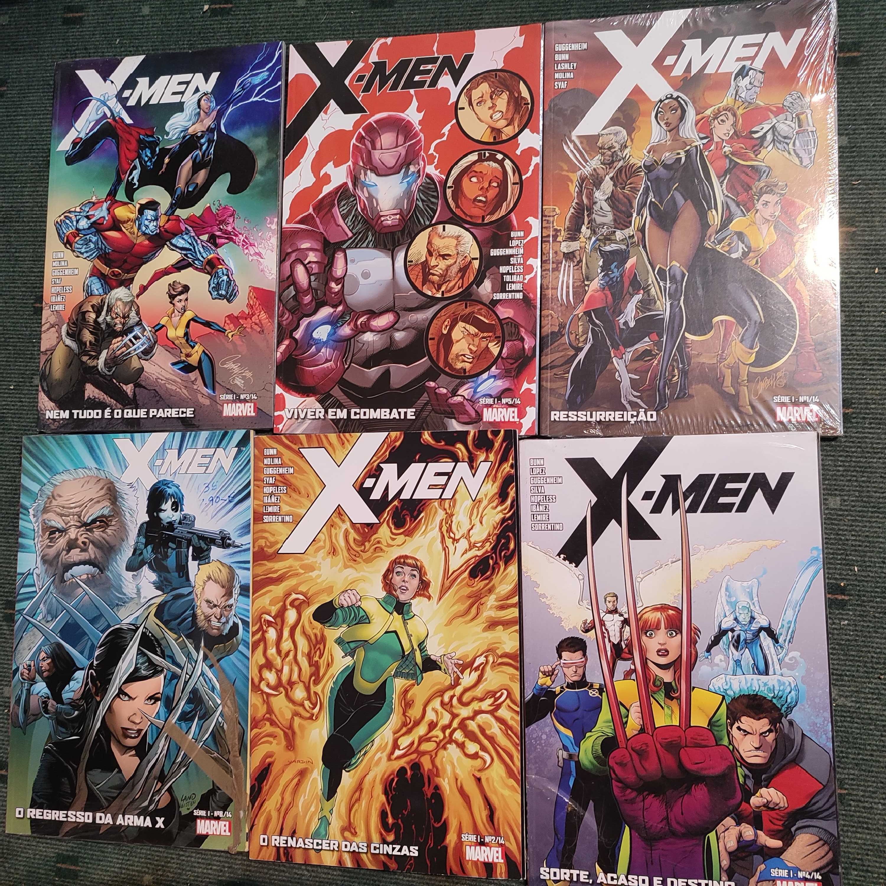 6 livros BD marvel X-Men