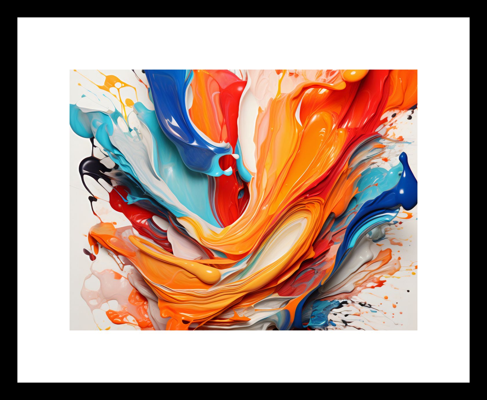 Plakat 20x15cm Taneczne Fale