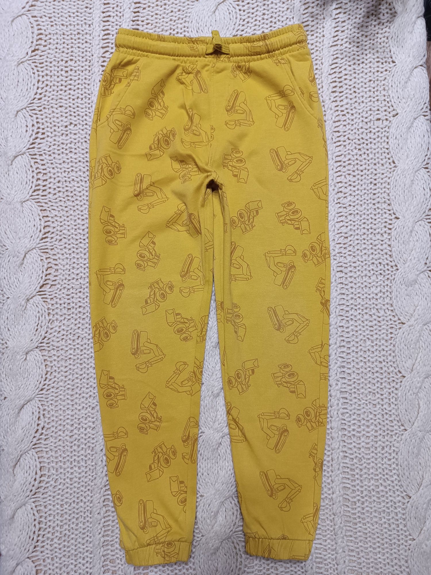140 Sinsay komplet dresowy bluza spodnie dres auta koparka
