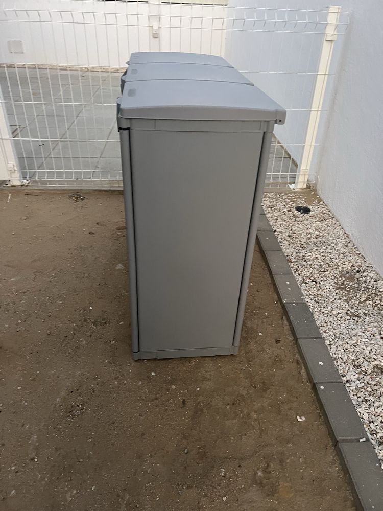 Conj. Armário Exterior + Baldes Reciclagem Spaceo