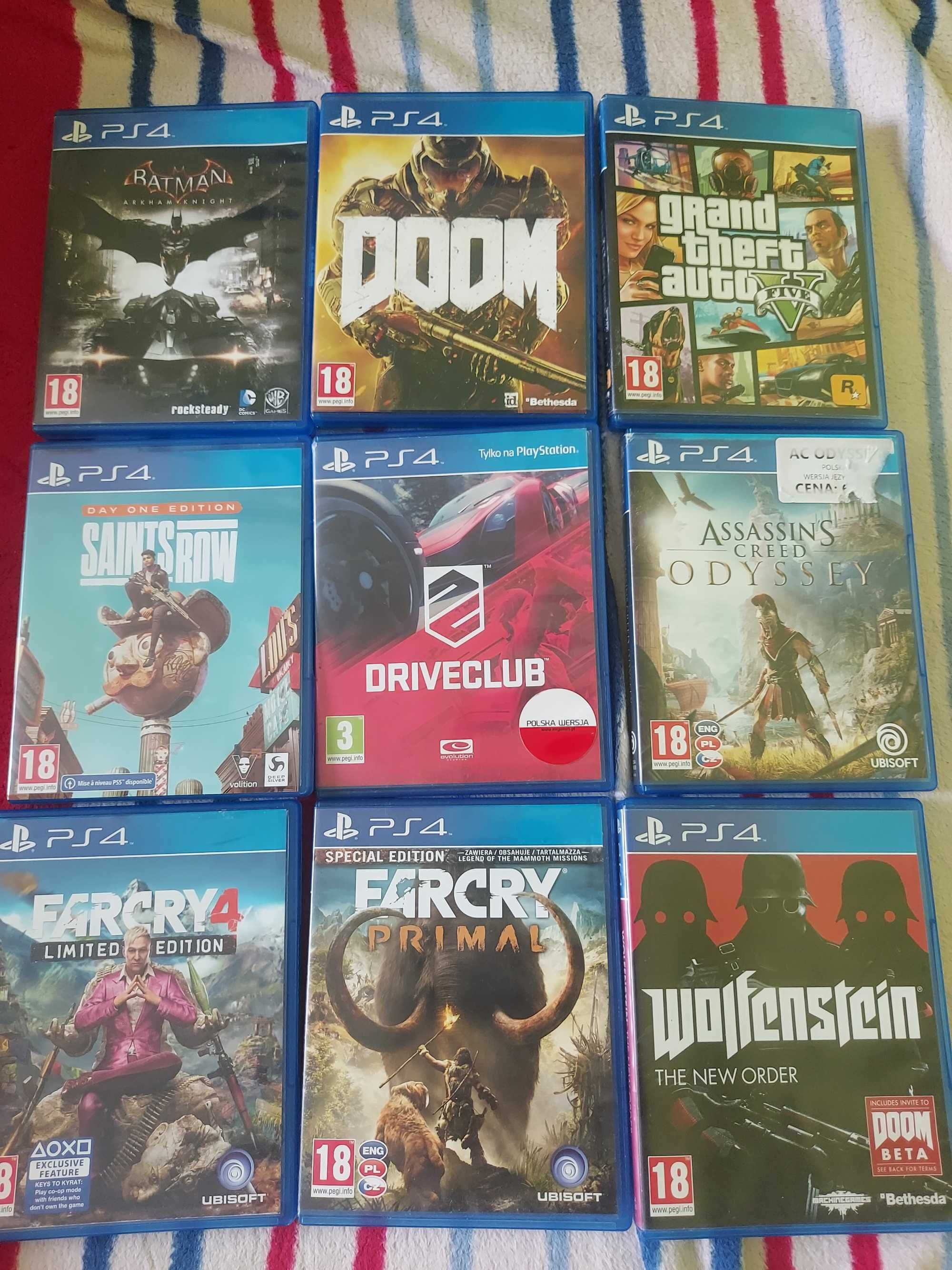 Gry na konsolę PS4,STAN IDEALNY