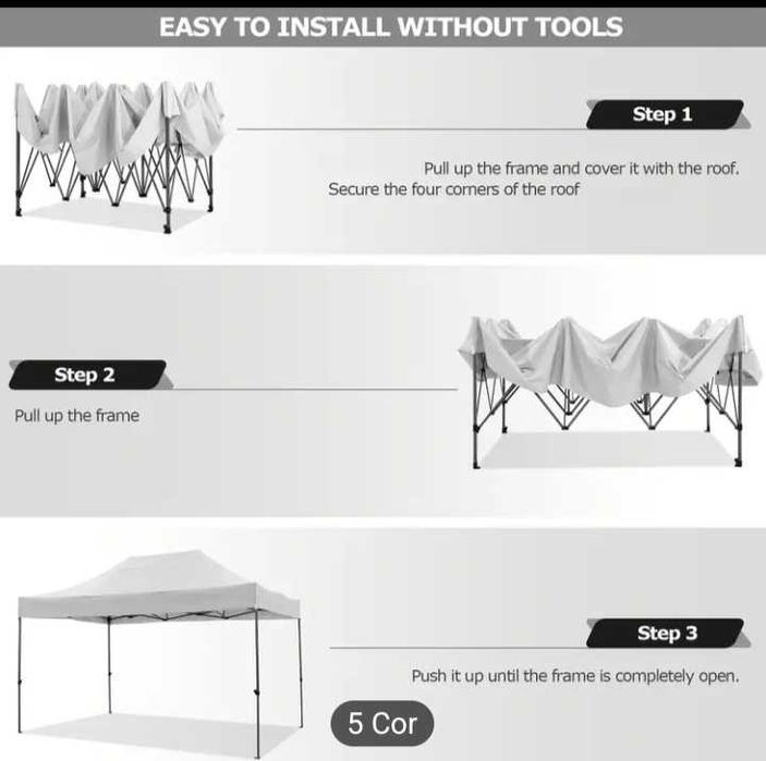 Tendas pop up dobráveis.6x3, 3x3, 2x2, com/sem laterais. Ver descrição