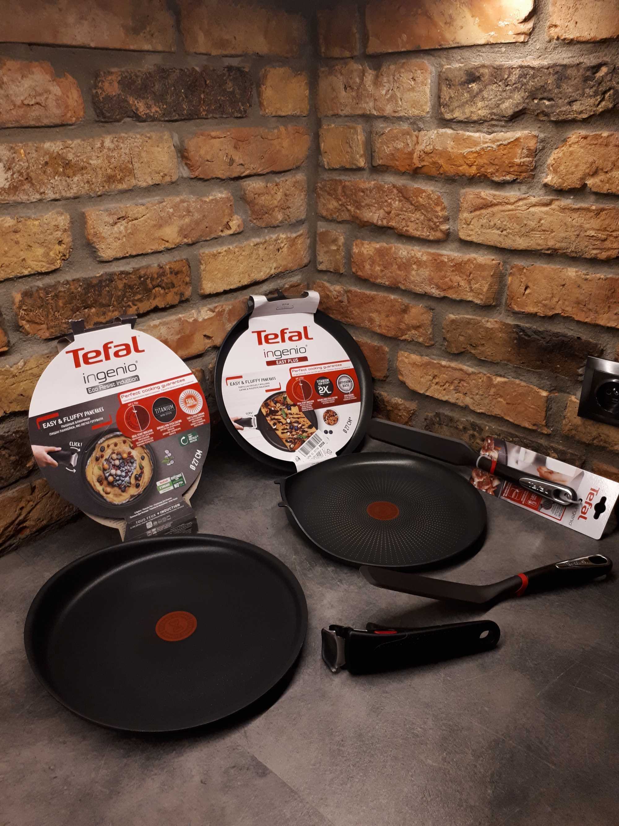 Tefal patelnia INGENIO PRO do  naleśników indukcja ZESTAW akcesoria