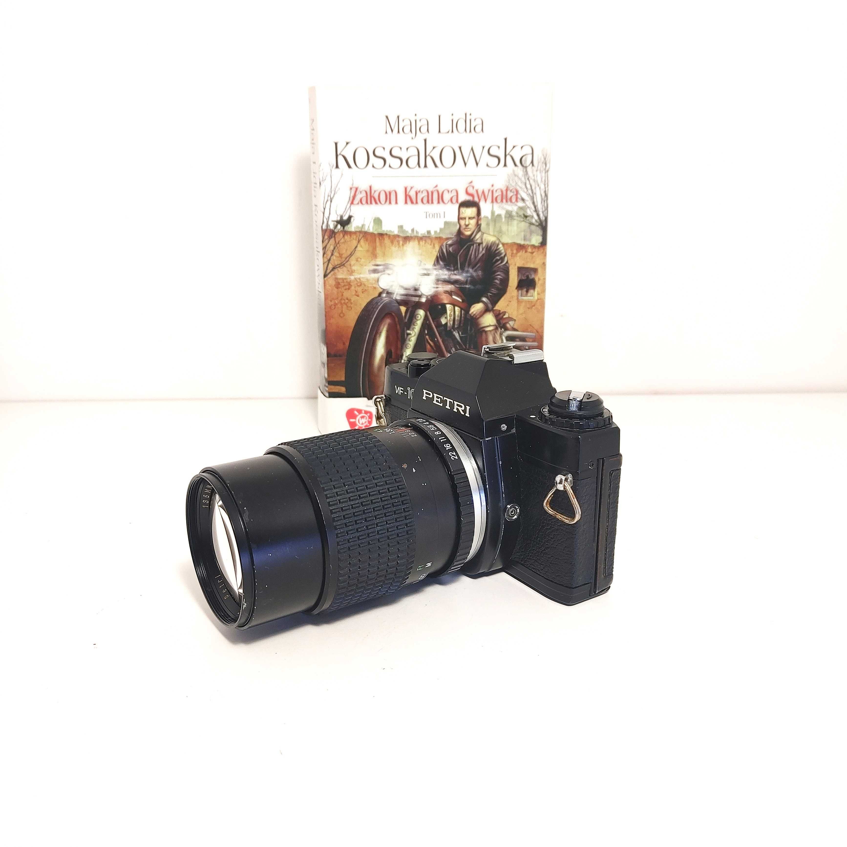 Automatyczna Lustrzanka Analogowa PETRI MF 102 Cosina CT-2 z 135mm 2,8