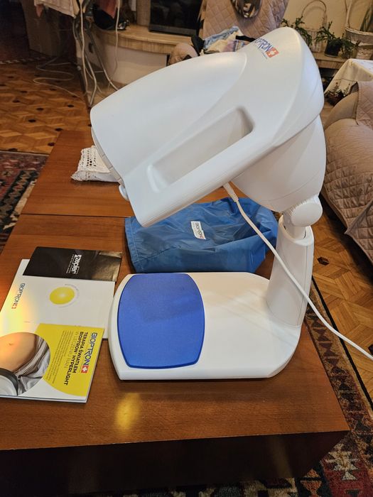 Lampa Bioptron Pro 1 na statywie stołowym Zepter-gwarancja-b.ładny sta