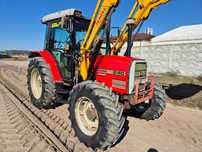 Massey Ferguson 6140 Cena Brutto 90 koni Pełna Pakiet Tur Łyżka dodatkowo koła wąskie 6130 MF  6150  Brutto Cena Pełen Zestaw Ładowacz , Widły Łyżka + Koła Wąskie Klima