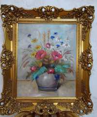 Obraz olejny na płótnie "Bukiet kwiatów polnych".