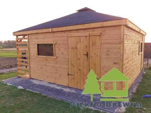 Domek Narzędziowy Miłosz  5x5 Piękno Drewna SZYBKA REALIZACJA