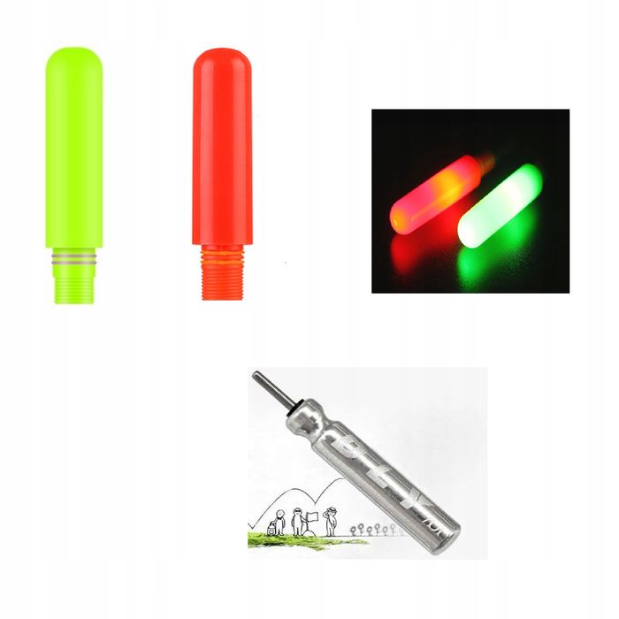 Zapasowa Antena Świecąca , Czerwona lub Zielona + Bateria