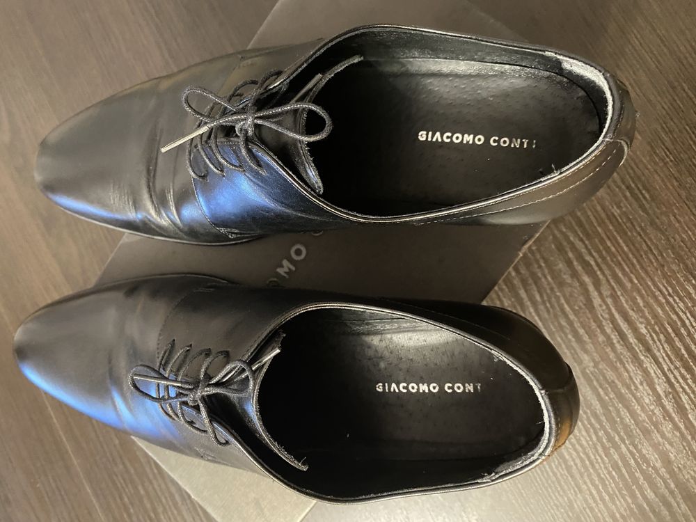 Buty skórzane Giacomo Conti 45 ślubne eleganckie weselne